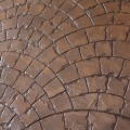 Fan-shaped Stamped Concrete Patterns