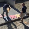 Applying Stamps to Stamped Concrete Installation Process